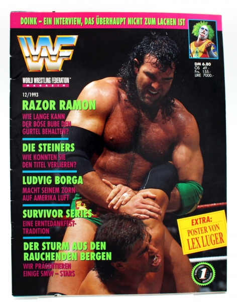 WWF (World Wrestling Federation) Magazin Nr. 12 (1993): Doink - ein Interview, das überhaupt nicht zum Lachen ist von Dino